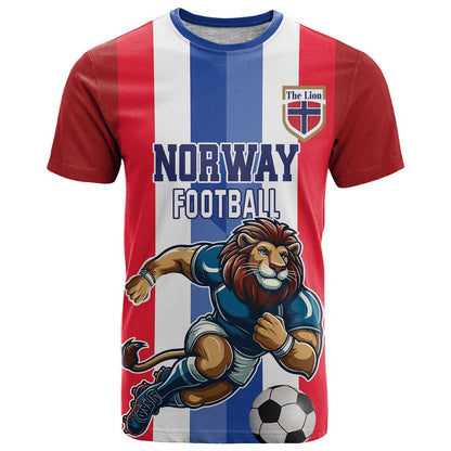 Custom Norway Football T-Shirt The Lions Champion 2024 Graphic Tee