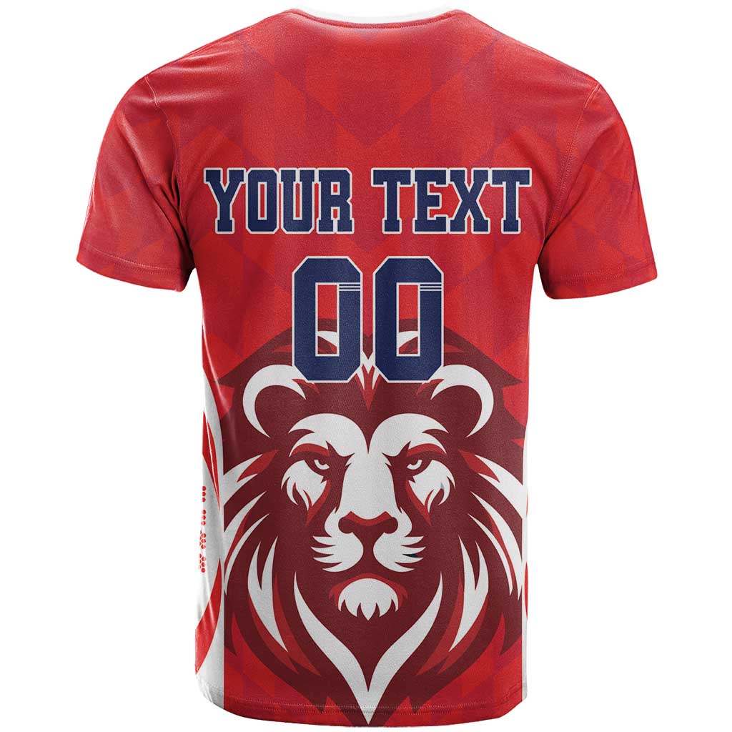 Custom Norway Football T-Shirt Red Lion Football 2024 Graphic Tee