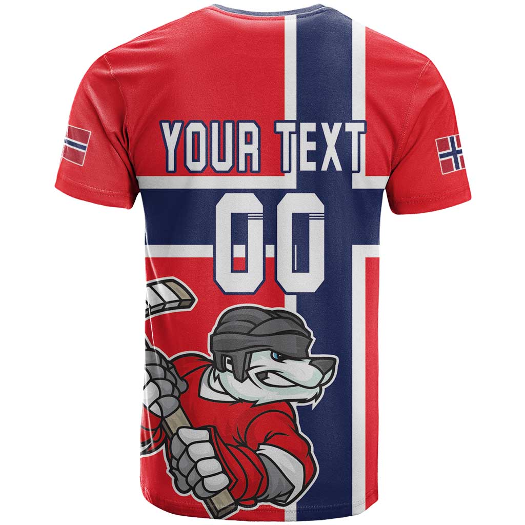 Custom Norway Hockey T-Shirt The Polar Bears Hockey Graphic Tee