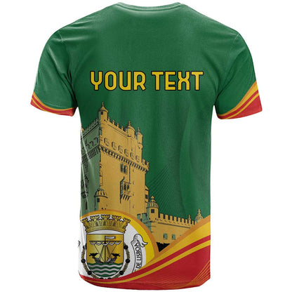 Personalized Portugal Belem Tower T-Shirt Mui Nobre e Sempre Leal Graphic Tee