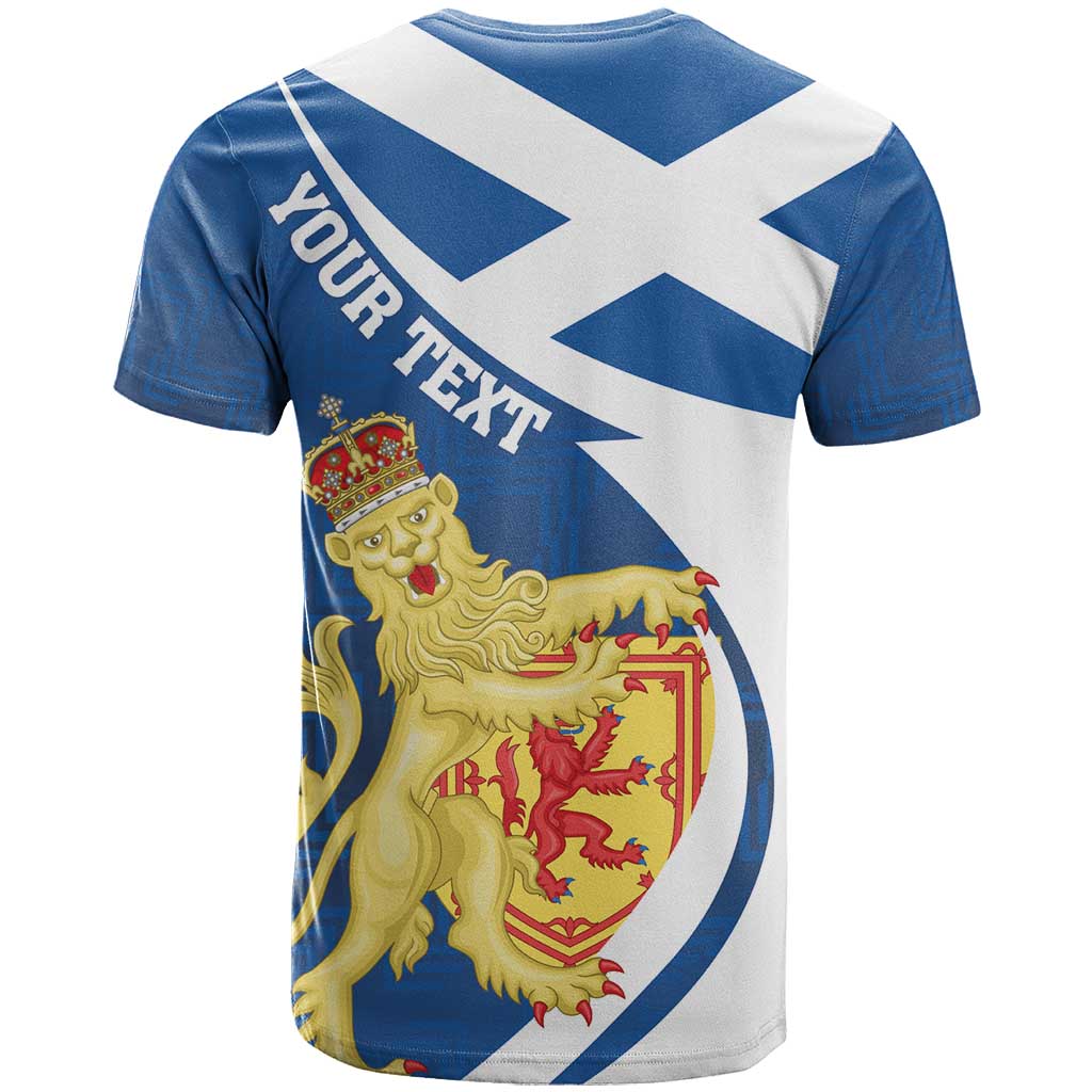 Personalized Scotland T-Shirt Lion Rampant Flag Style Graphic Tee