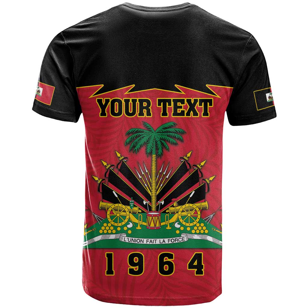 Personalized Haiti 1964 T-Shirt Coat Of Arms Flag Style Graphic Tee