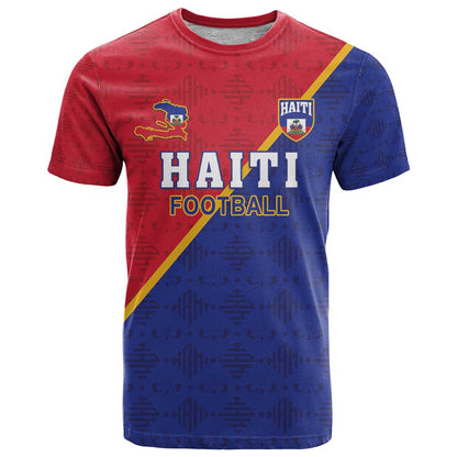 Custom Haiti Football T-Shirt Les Grenadiers Graphic Tee