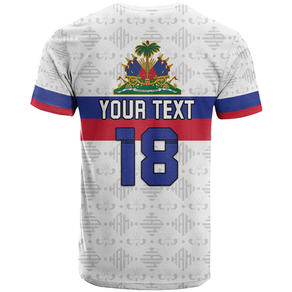 Custom Haiti Football T-Shirt Ekip foutbol Ayiti Graphic Tee