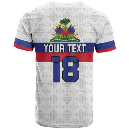 Custom Haiti Football T-Shirt Ekip foutbol Ayiti Graphic Tee