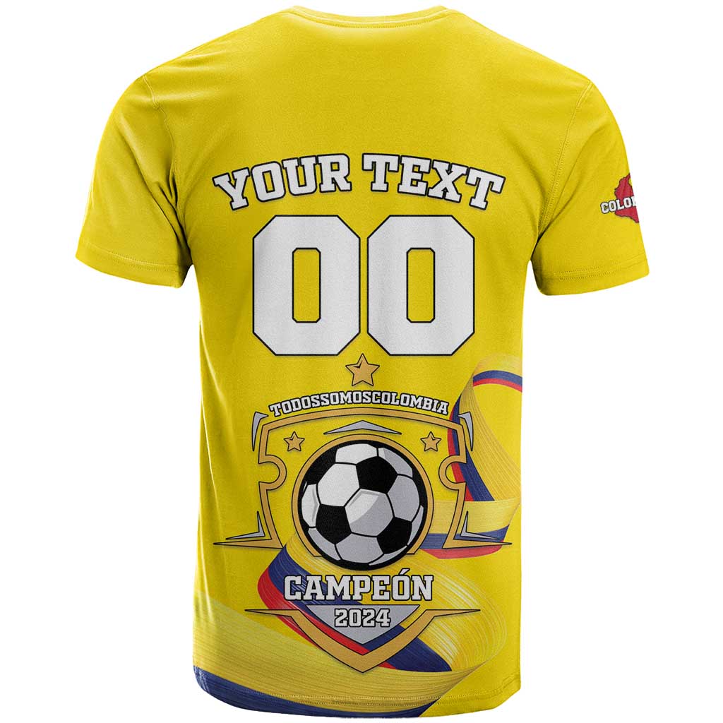 Custom Colombia Football T-Shirt Go Champions Unique Style Graphic Tee