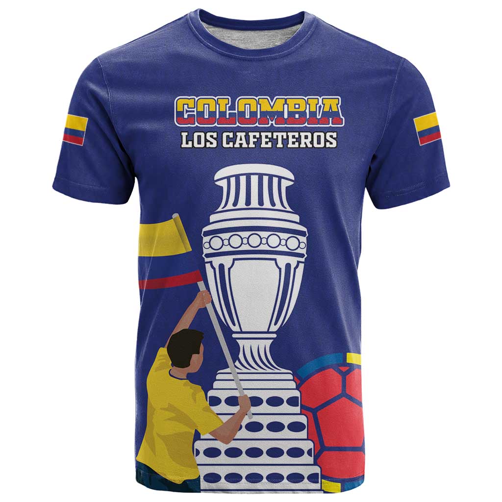 Custom Colombia Football T-Shirt 2024 Copa America Graphic Tee