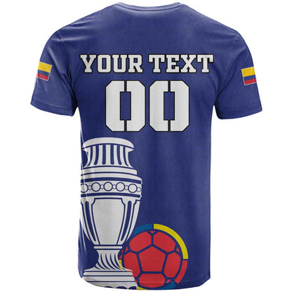 Custom Colombia Football T-Shirt 2024 Copa America Graphic Tee