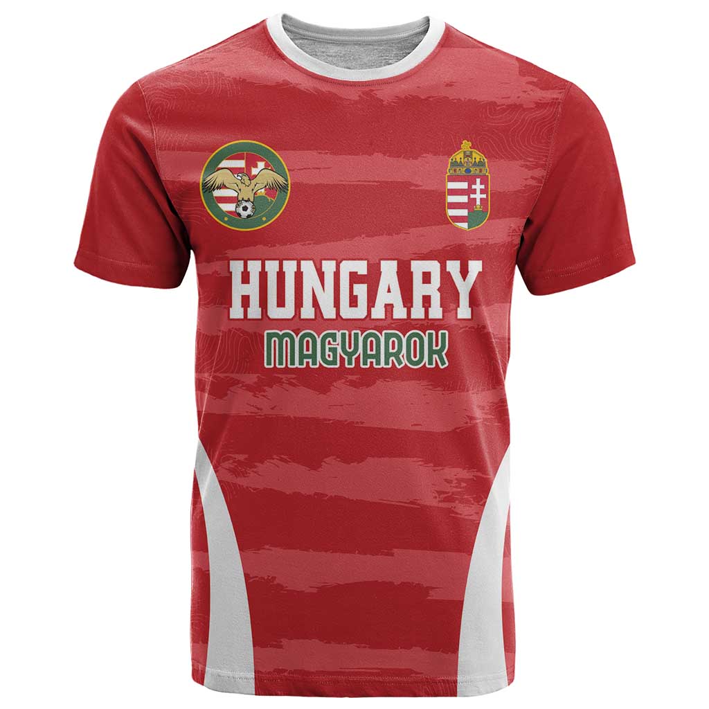 Custom Hungary Football T-Shirt Magyarok Classic Football Graphic Tee