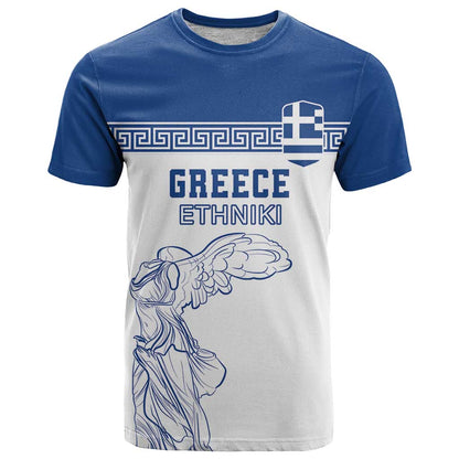 Custom Greece Football T-Shirt Go Champions Ethniki Graphic Tee