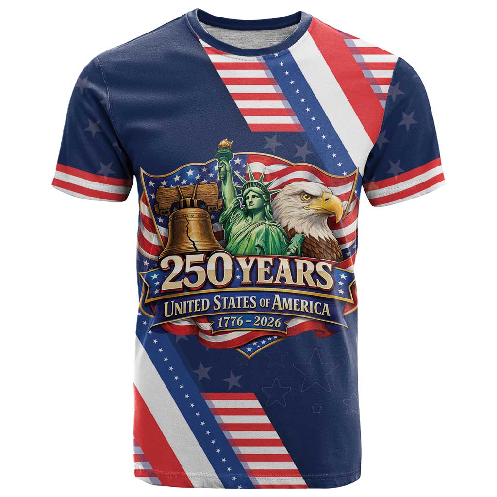 America 250th Anniversary T-Shirt USA 1776-2026 Patriotic Eagle Graphic Tee