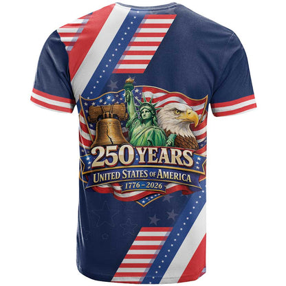 America 250th Anniversary T-Shirt USA 1776-2026 Patriotic Eagle Graphic Tee