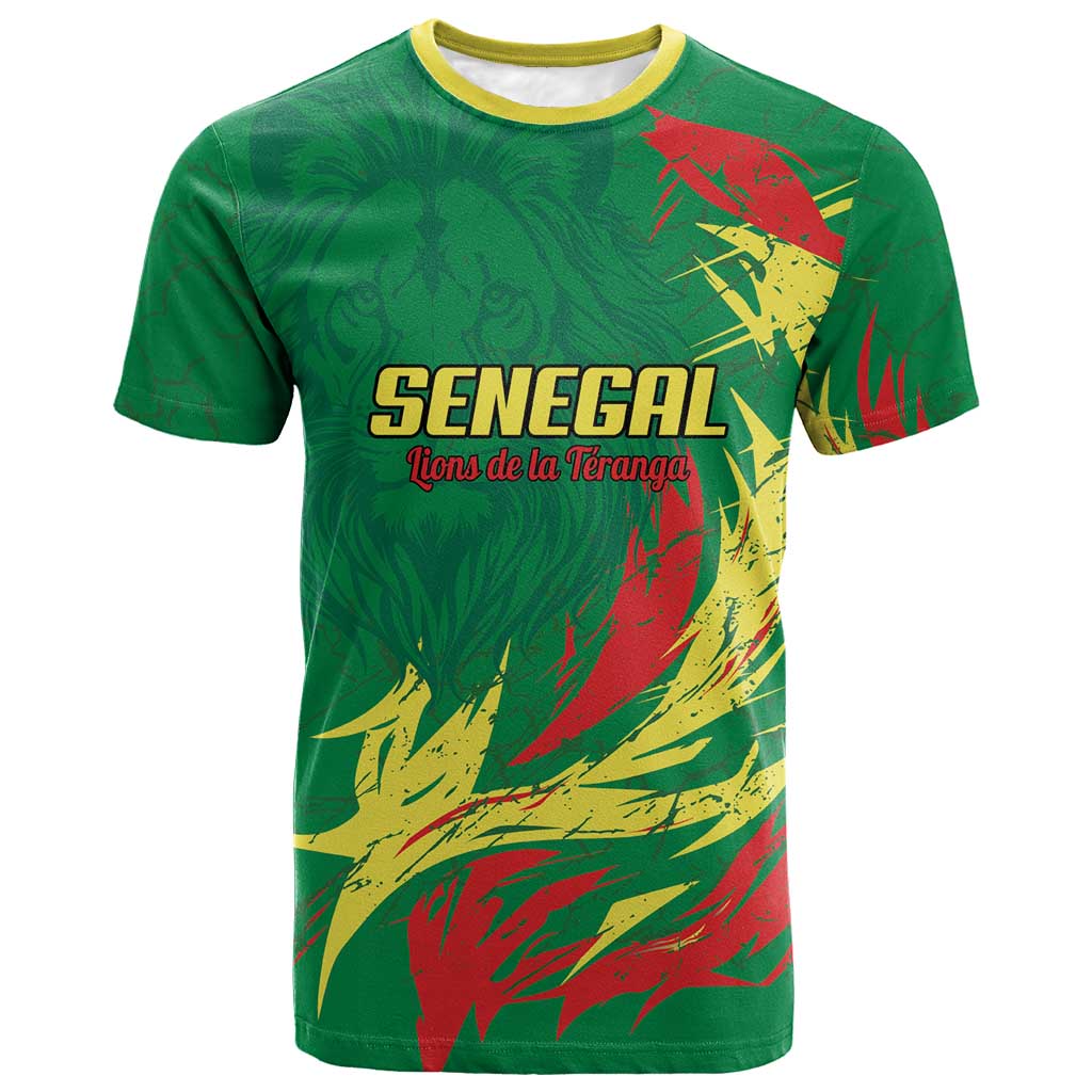 Senegal Football Pride Custom T-Shirt Les Lions de la Teranga Graphic Tee