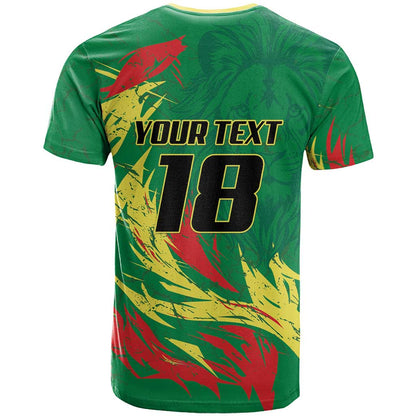 Senegal Football Pride Custom T-Shirt Les Lions de la Teranga Graphic Tee