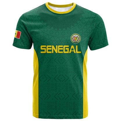 Senegal Football Custom T-Shirt Pride of African Champions Graphic Tee