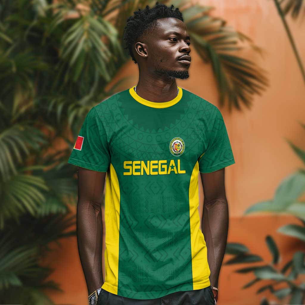 Senegal Football Custom T-Shirt Pride of African Champions Graphic Tee