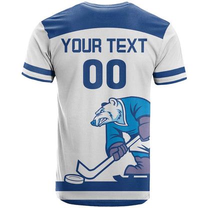 Custom Norway Hockey T-Shirt Norge Polar Bears Graphic Tee