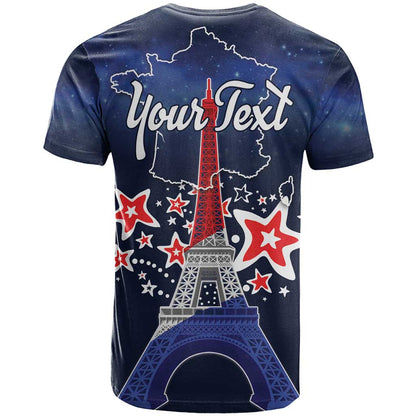 Personalized Happy Bastille Day T-Shirt Vive la France! Graphic Tee