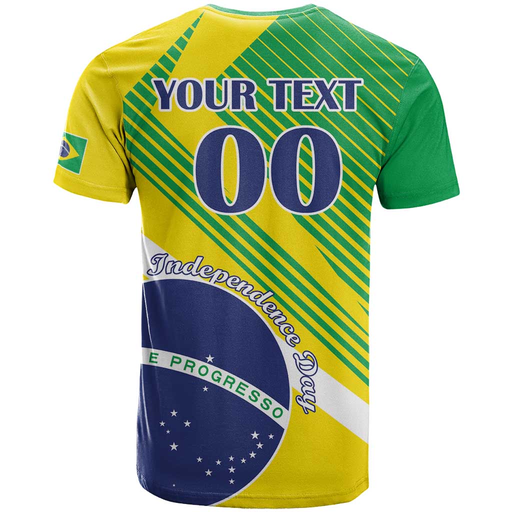 Custom Brazil Independence Day T-Shirt Toco Toucan Ordem e Progresso Graphic Tee