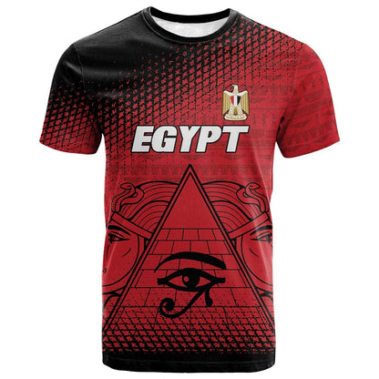 Custom Egypt Football T-Shirt The Pharaohs Eye of Horus Graphic Tee
