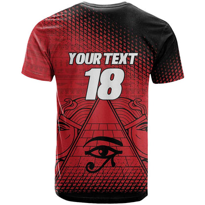 Custom Egypt Football T-Shirt The Pharaohs Eye of Horus Graphic Tee