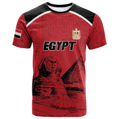 Custom Egypt Football T-Shirt Pharaohs Heritage Pyramid Graphic Tee