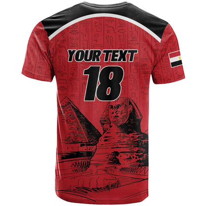 Custom Egypt Football T-Shirt Pharaohs Heritage Pyramid Graphic Tee