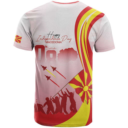 North Macedonia Independence Day T-Shirt Den na nezavisnosta Graphic Tee
