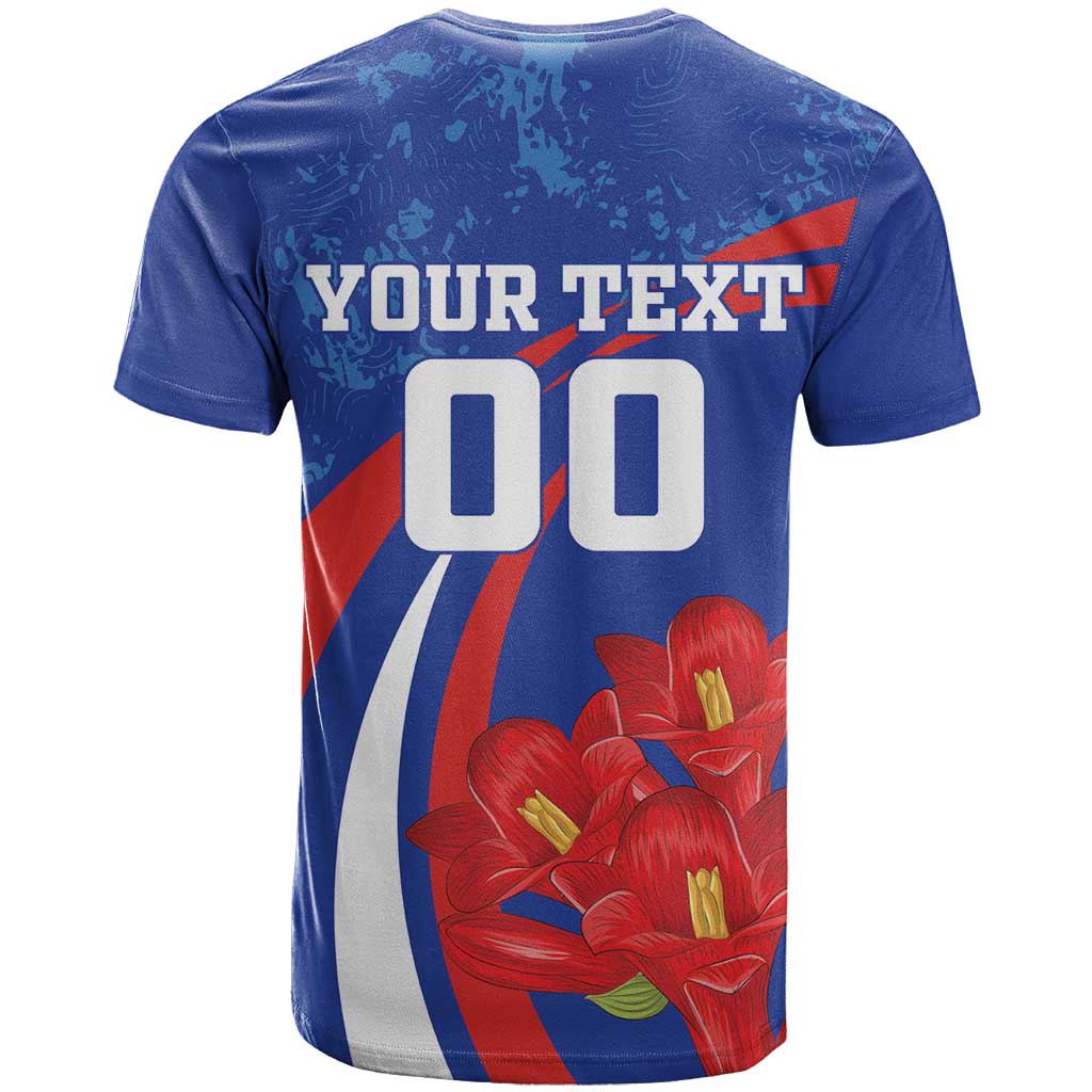 Custom Chile Lapageria T-Shirt With Grunge Style Graphic Tee