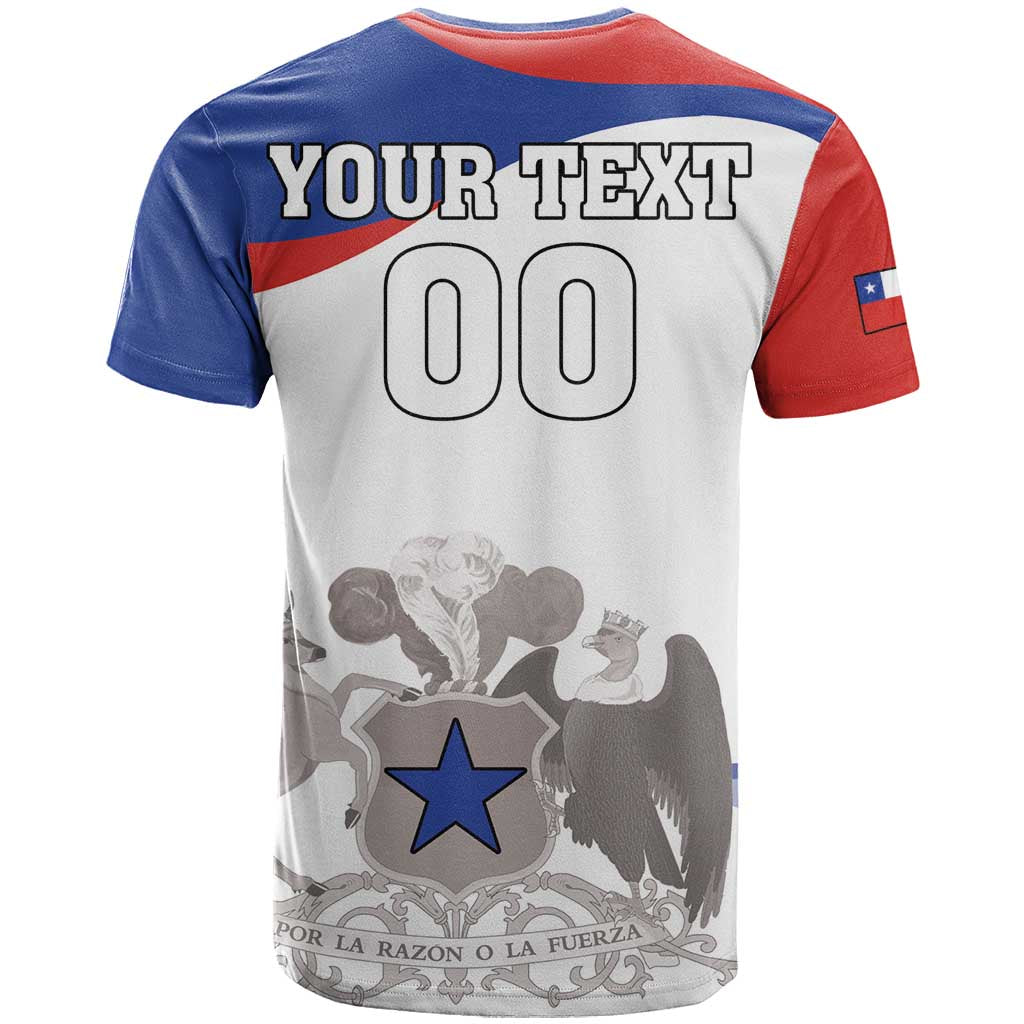 Custom Fiestas Patrias Chile T-Shirt Coat Of Arms Graphic Tee