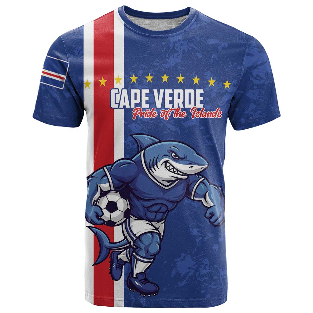 Cape Verde Football Custom T-Shirt Pride Of The Islands Graphic Tee