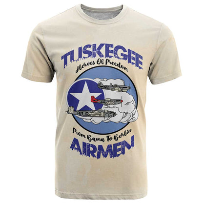 Tuskegee Airmen Red Tails T-Shirt Heroes Of Freedom Graphic Tee