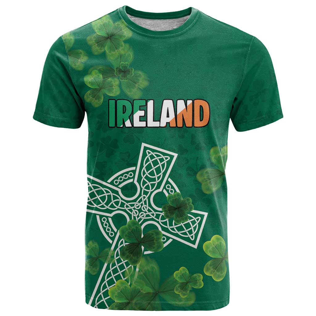 Ireland Cross Celtic Personalized T-Shirt Irish Pride Shamrock Graphic Tee
