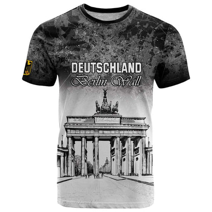 Personalized Germany Berlin Wall T-Shirt Tag der Deutschen Einheit Graphic Tee