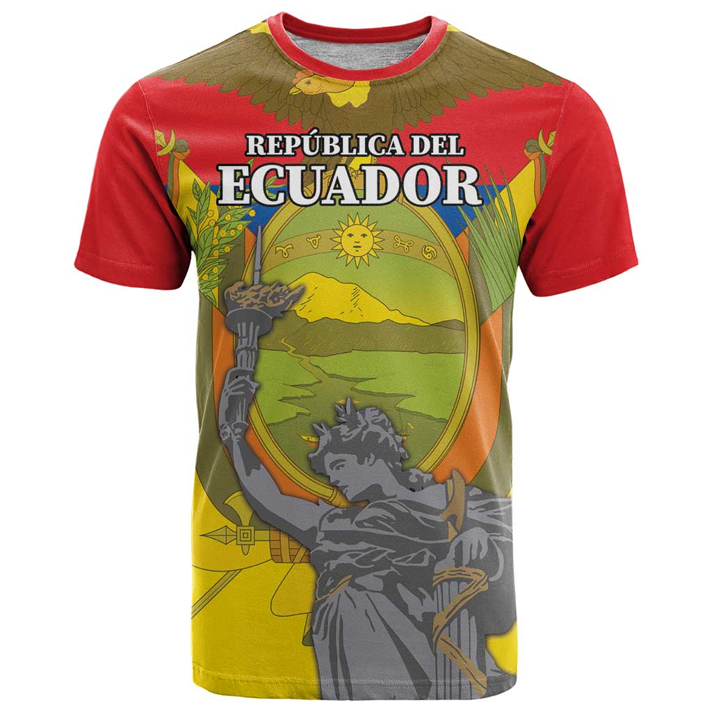 Custom Ecuador Independence Day 1809 T-Shirt Monumento a la Independencia Graphic Tee
