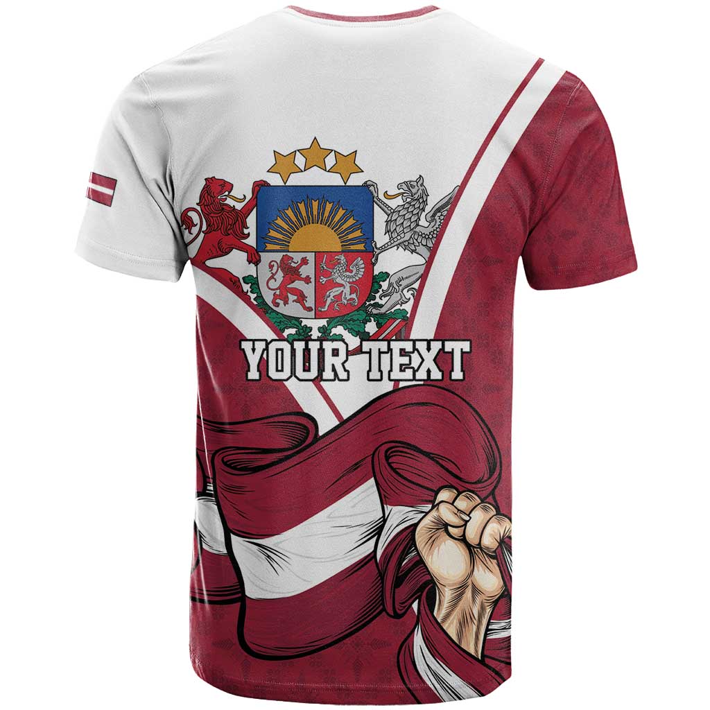 Personalized Latvia Independence Day T-Shirt 18th November 1918 Graphic Tee