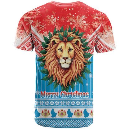 Luxembourg Christmas T-Shirt Schei Chreschtdeeg Xmas Pattern Graphic Tee