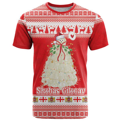 Georgia Christmas Chichilaki T-Shirt Celebrate Georgian Tradition Graphic Tee