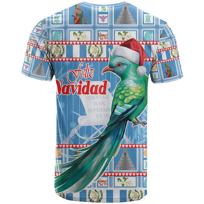 Guatemala Christmas T-Shirt Resplendent Queztal Libre Crezca Fecundo Graphic Tee