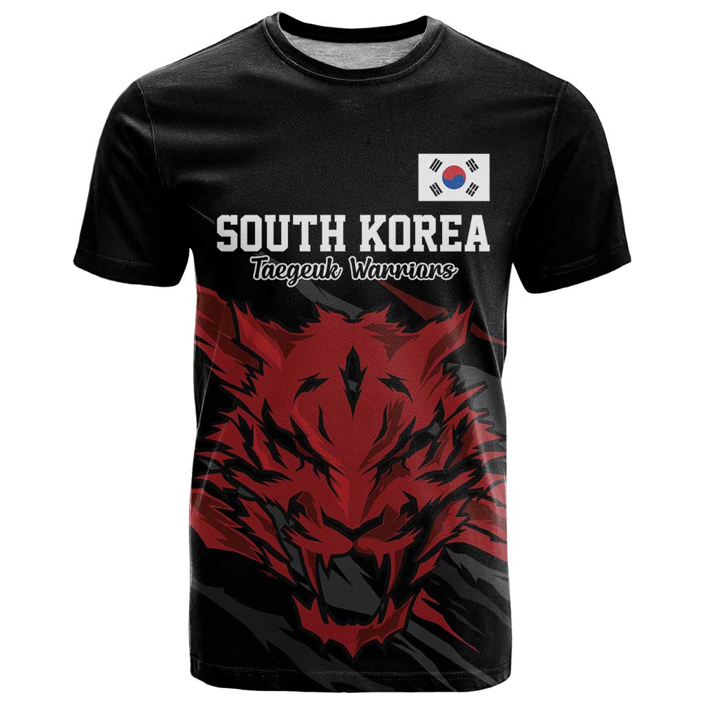 Custom South Korea Football T-Shirt Taegeuk Warriors Spirit Graphic Tee