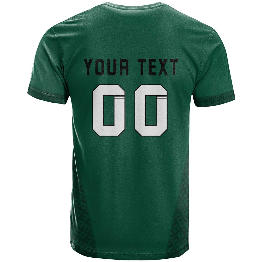 Custom Lithuania Football T-Shirt Vytis Lithuanian Lietuva Green Version Graphic Tee