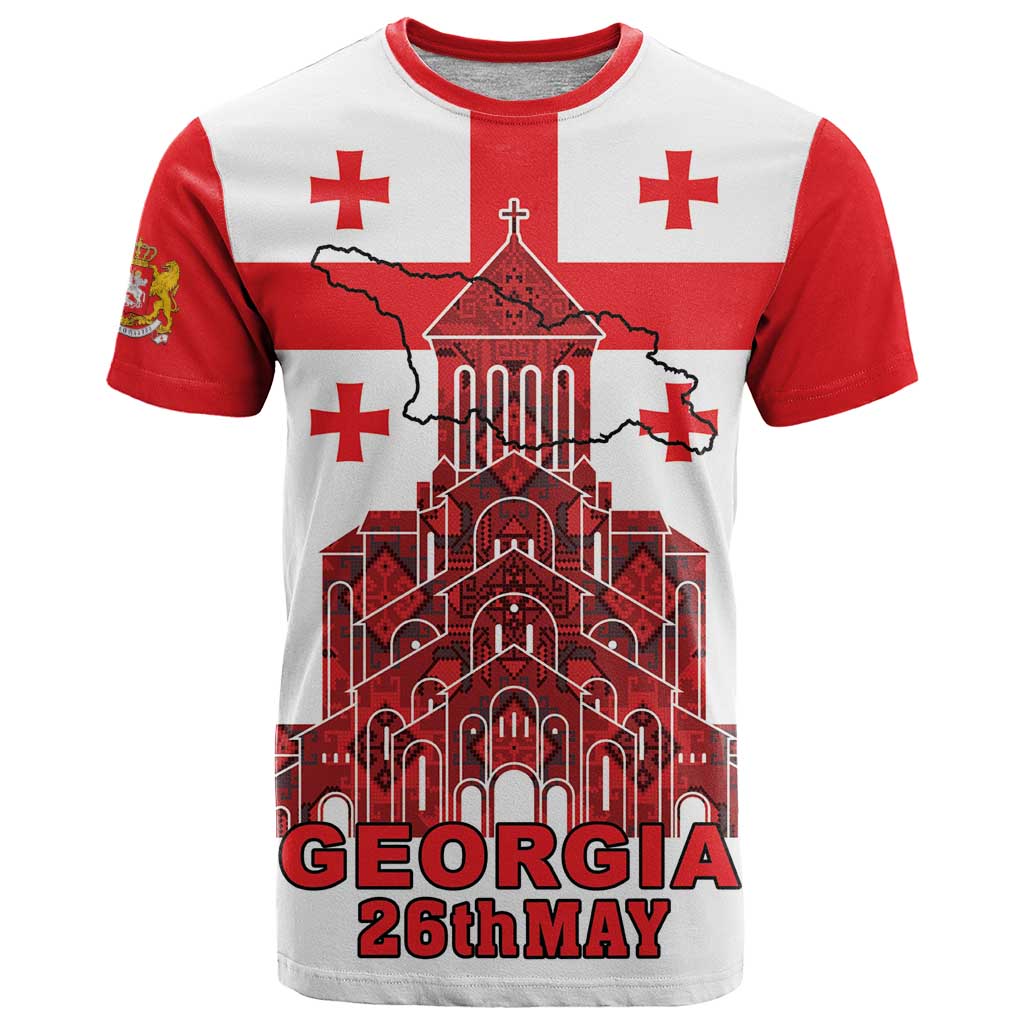 Georgia Independence Day T-Shirt Sameba Dzala Ertobashia Graphic Tee