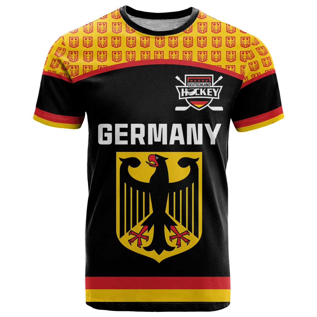 Custom Germany Hockey T-Shirt Trager der Adler Flag Style Graphic Tee