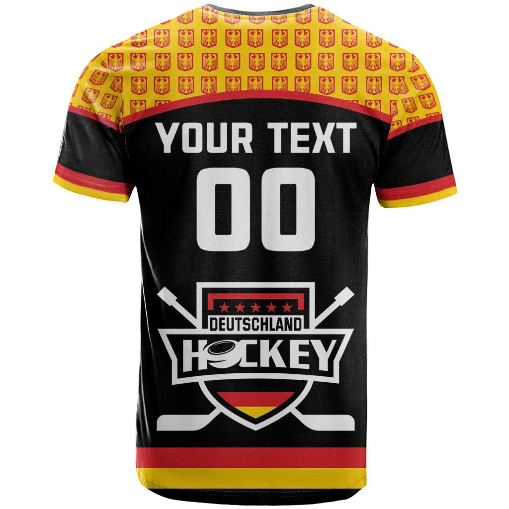 Custom Germany Hockey T-Shirt Trager der Adler Flag Style Graphic Tee