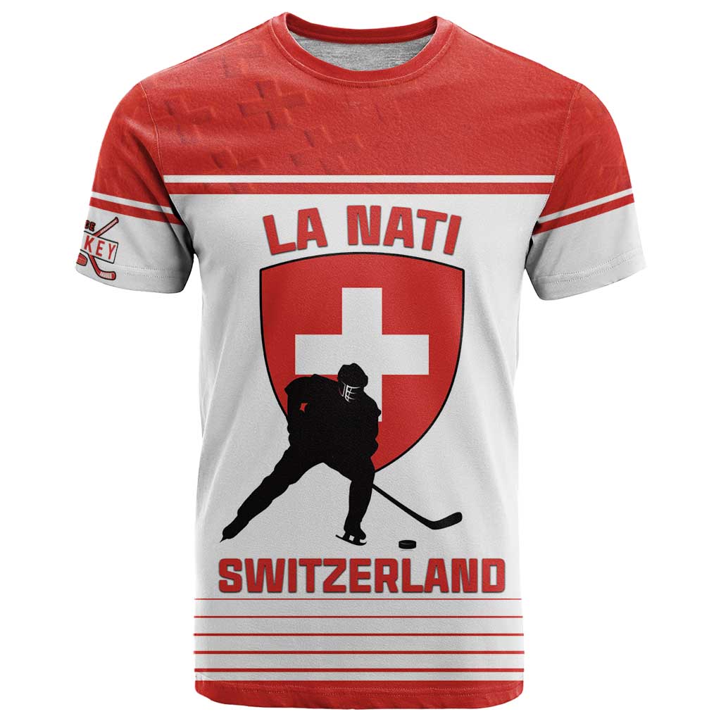Custom Switzerland Hockey T-Shirt Come On La Nati Graphic Tee