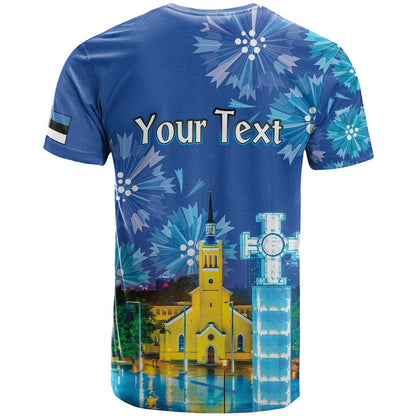 Personalized Estonian Restoration of Independence T-Shirt Freedom Square Tallinn Capital Graphic Tee