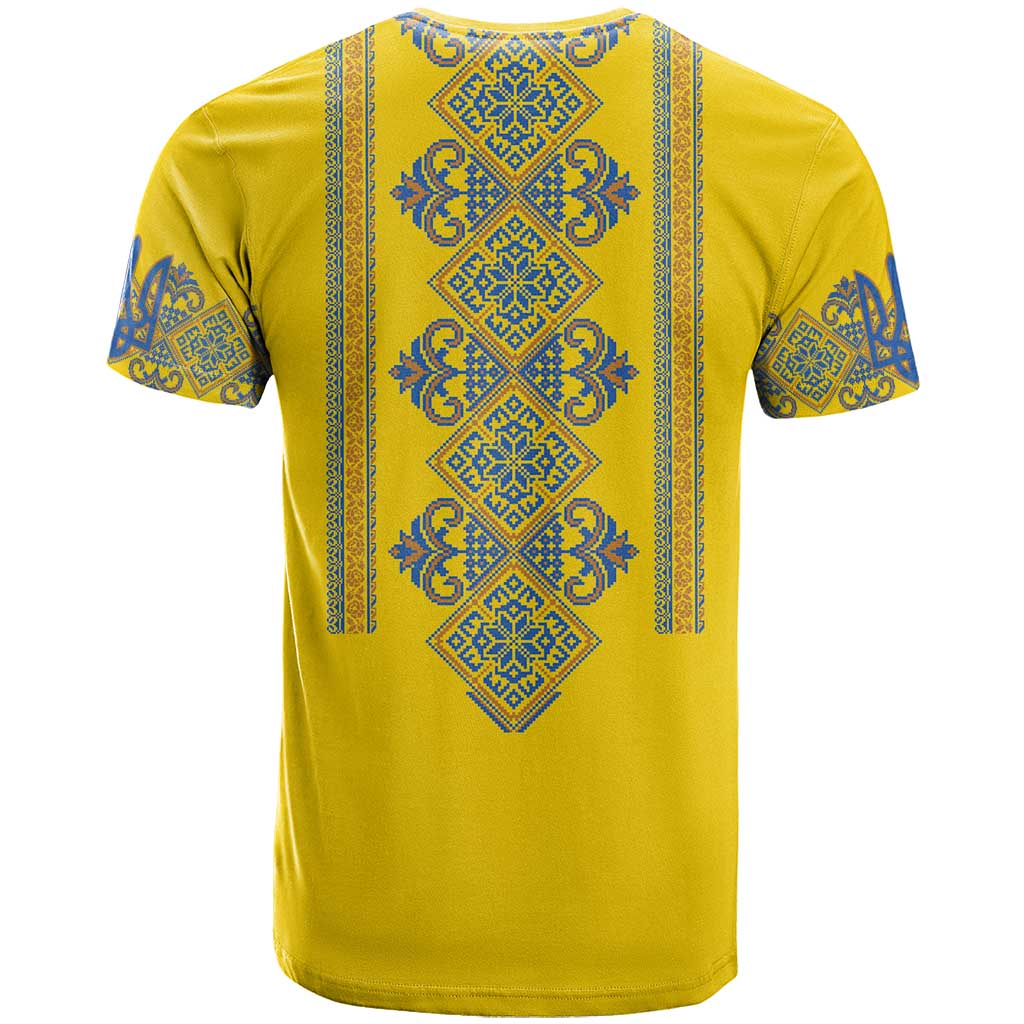 Vyshyvanka Day T-Shirt Ukrainian Folk Traditions Pattern Yellow Version Graphic Tee