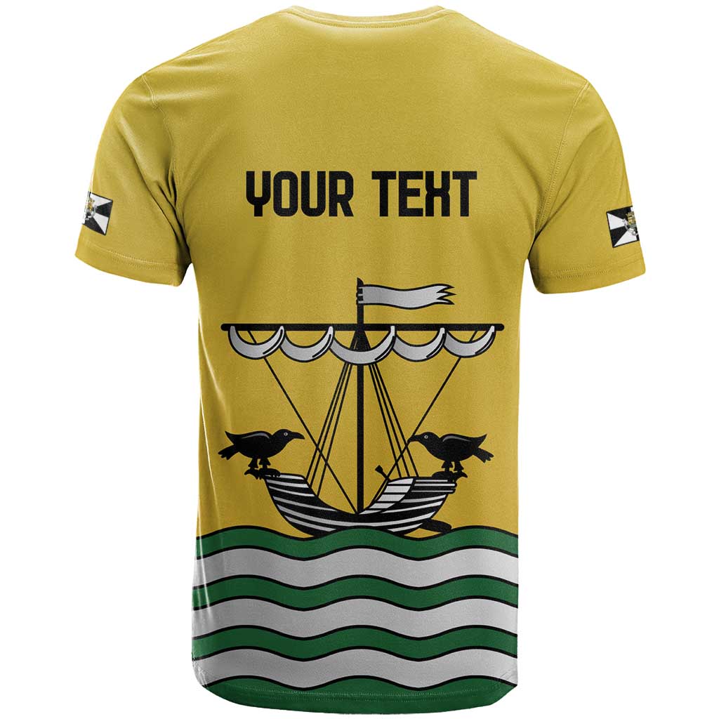 Personalized Lisbon Portugal T-Shirt Flag Style Graphic Tee