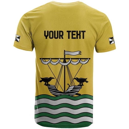 Personalized Lisbon Portugal T-Shirt Flag Style Graphic Tee