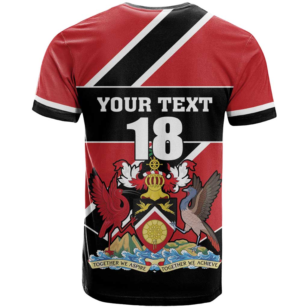 Custom Trinidad and Tobago T-Shirt Together We Aspire Together We Achieve Graphic Tee